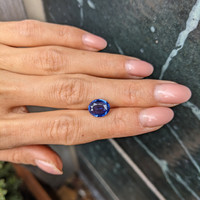 3.86 Ct. Blue Sapphire from Ceylon (Sri Lanka) Life Style