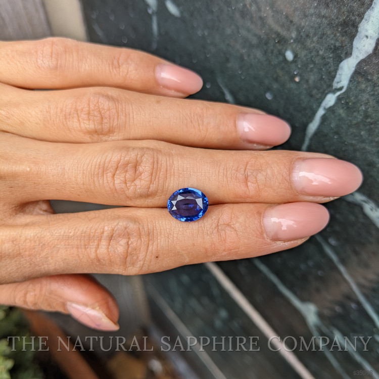 3.86 Ct. Blue Sapphire from Ceylon (Sri Lanka)