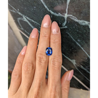 3.36 Ct. Blue Sapphire from Ceylon (Sri Lanka) Life Style
