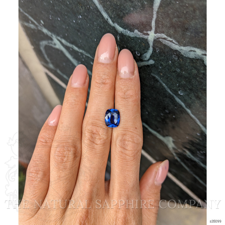 3.36 Ct. Blue Sapphire from Ceylon (Sri Lanka)