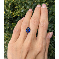 3.09 Ct. Blue Sapphire from Ceylon (Sri Lanka) Life Style