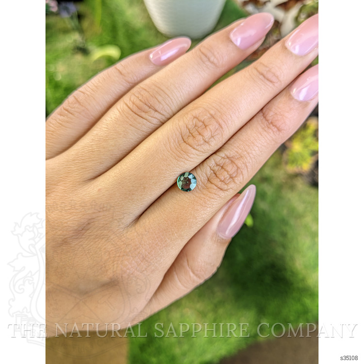 0.86 Ct. Bluish Green Sapphire from Madagascar