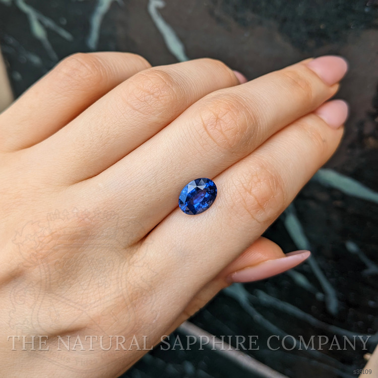 3.41 Ct. Blue Sapphire from Ceylon (Sri Lanka)