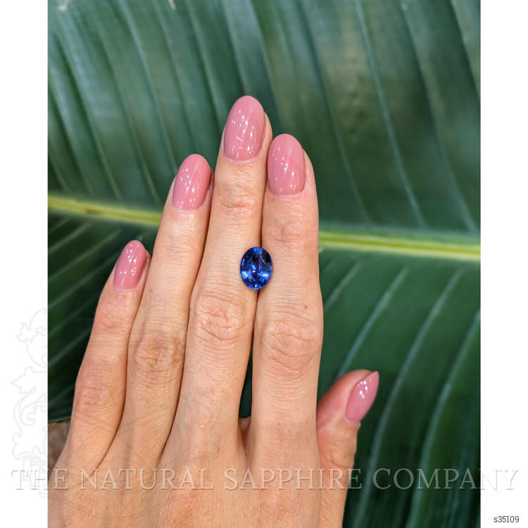 3.41 Ct. Blue Sapphire from Ceylon (Sri Lanka)