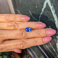 3.57 Ct. Blue Sapphire from Ceylon (Sri Lanka) Life Style