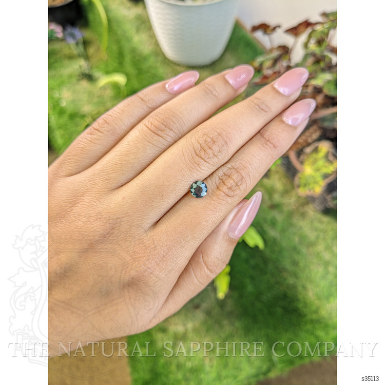 0.91 Ct. Bluish Green Sapphire from Madagascar