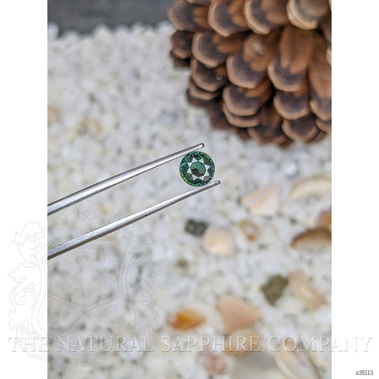 0.91 Ct. Bluish Green Sapphire from Madagascar