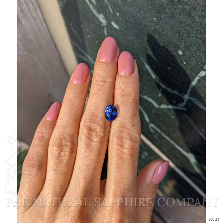 2.93 Ct. Blue Sapphire from Ceylon (Sri Lanka)