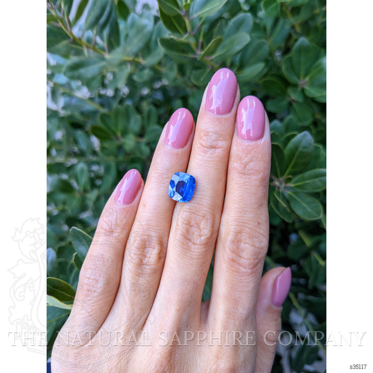 3.67 Ct. Blue Sapphire from Ceylon (Sri Lanka)