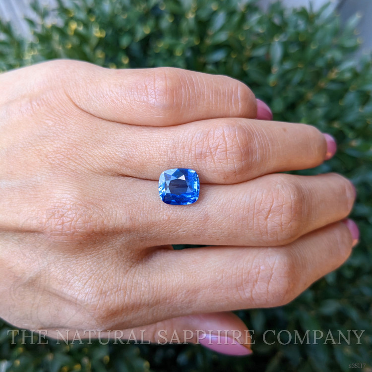 3.67 Ct. Blue Sapphire from Ceylon (Sri Lanka)