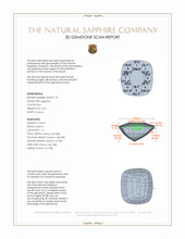 3.67 Ct. Blue Sapphire from Ceylon (Sri Lanka) 3 D Scan Report