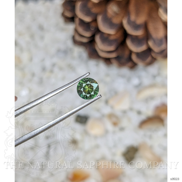 0.75 Ct. Green Sapphire from Madagascar