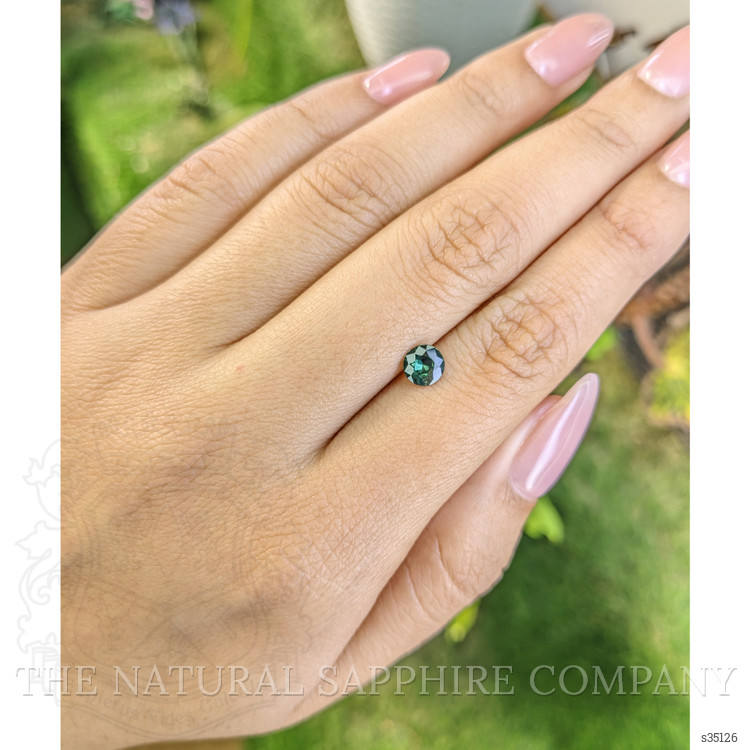 0.68 Ct. Bluish Green Sapphire from Madagascar