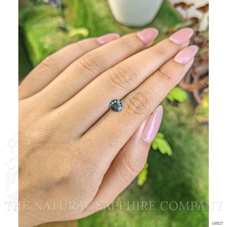 0.75 Ct. Greenish Blue Sapphire from Madagascar