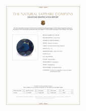 1.21 Ct. Greenish Blue Sapphire from Madagascar Scan Report