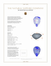 2.07 Ct. Sapphire from Ceylon (Sri Lanka) 3 D Scan Report