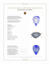2.07 Ct. Blue Sapphire from Ceylon (Sri Lanka) 3 D Scan Report