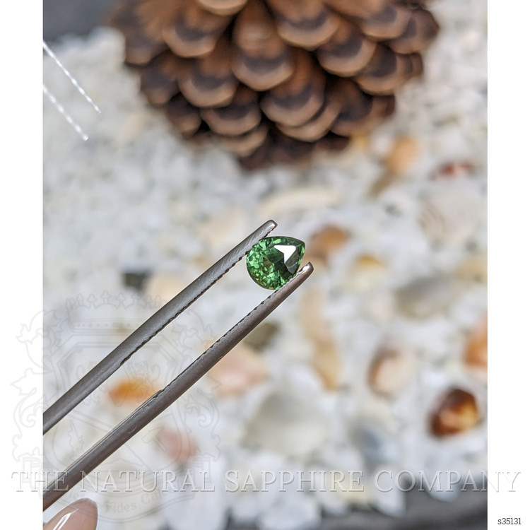 0.82 Ct. Green Sapphire from Madagascar