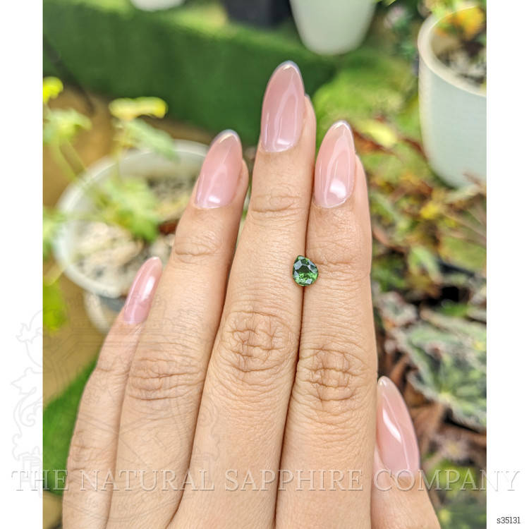 0.82 Ct. Green Sapphire from Madagascar