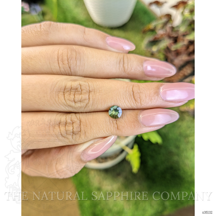 0.72 Ct. Yellowish Green Sapphire from Madagascar