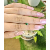 0.69 Ct. Green Sapphire from Madagascar Life Style