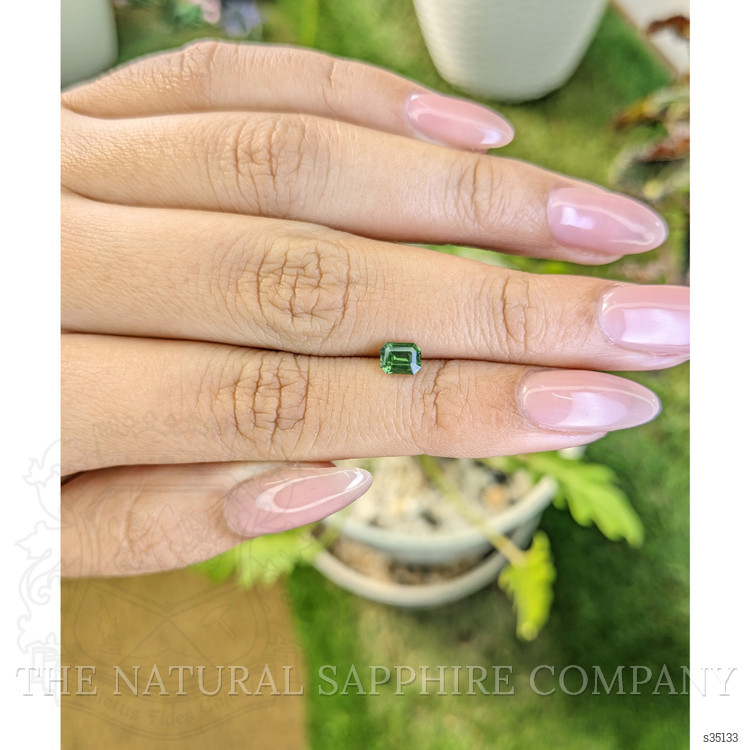 0.69 Ct. Green Sapphire from Madagascar