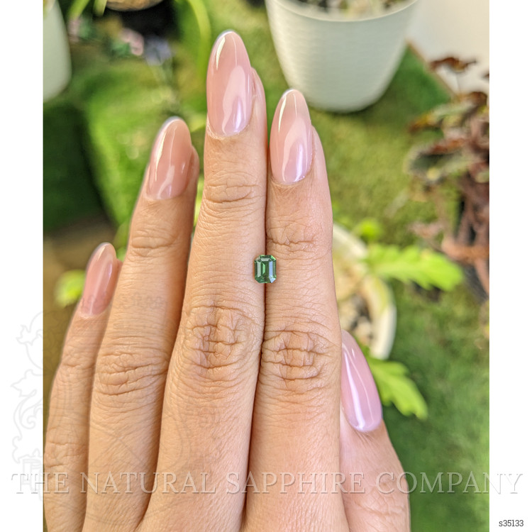 0.69 Ct. Green Sapphire from Madagascar