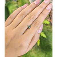 0.69 Ct. Green Sapphire from Madagascar Life Style