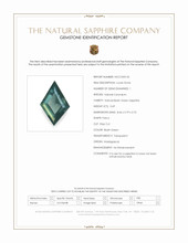 0.69 Ct. Bluish Green Sapphire from Madagascar Scan Report