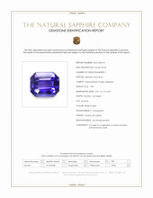 1.20 Ct. Bluish Purple Sapphire from Ceylon (Sri Lanka) Scan Report