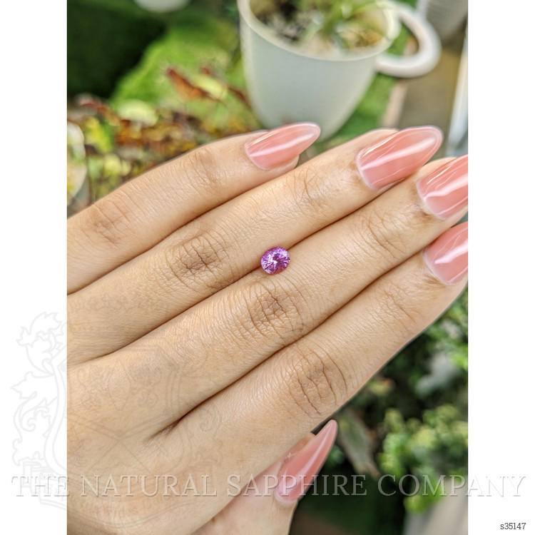 0.72 Ct. Purplish Pink Sapphire from Ceylon (Sri Lanka)