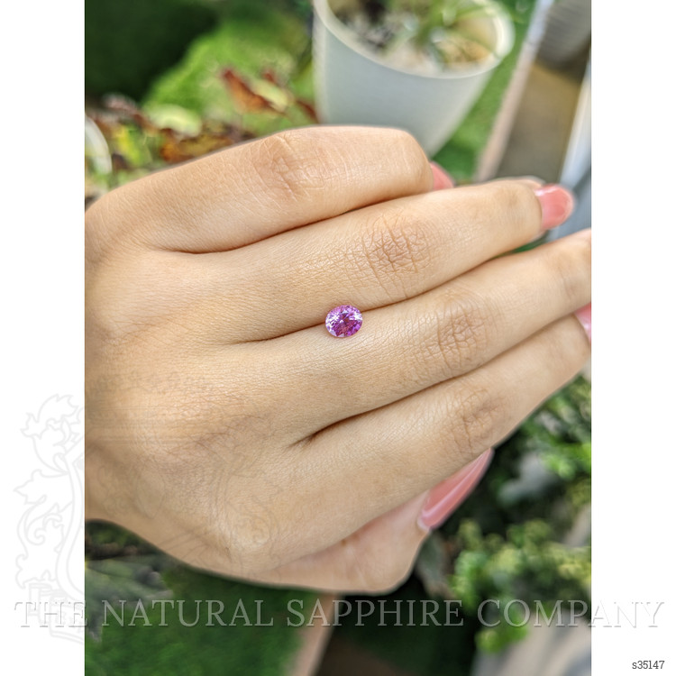 0.72 Ct. Purplish Pink Sapphire from Ceylon (Sri Lanka)