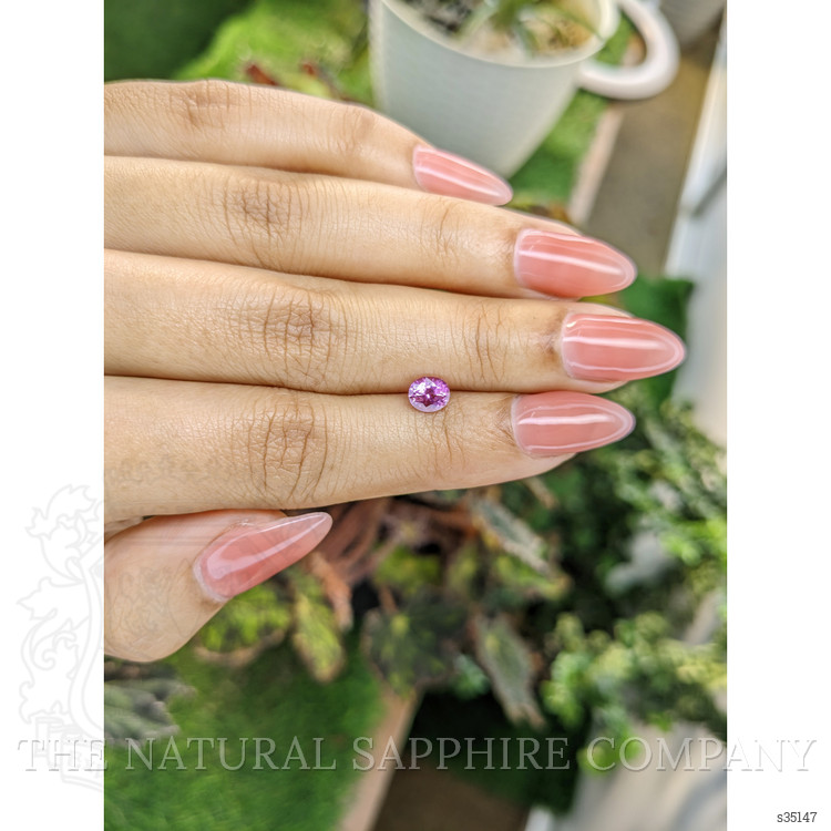0.72 Ct. Purplish Pink Sapphire from Ceylon (Sri Lanka)