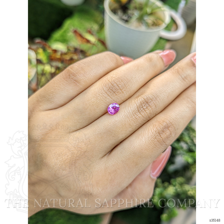 0.85 Ct. Pinkish Purple Sapphire from Ceylon (Sri Lanka)