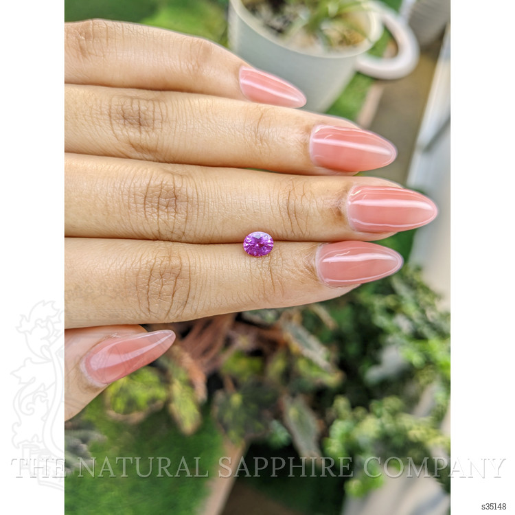 0.85 Ct. Pinkish Purple Sapphire from Ceylon (Sri Lanka)