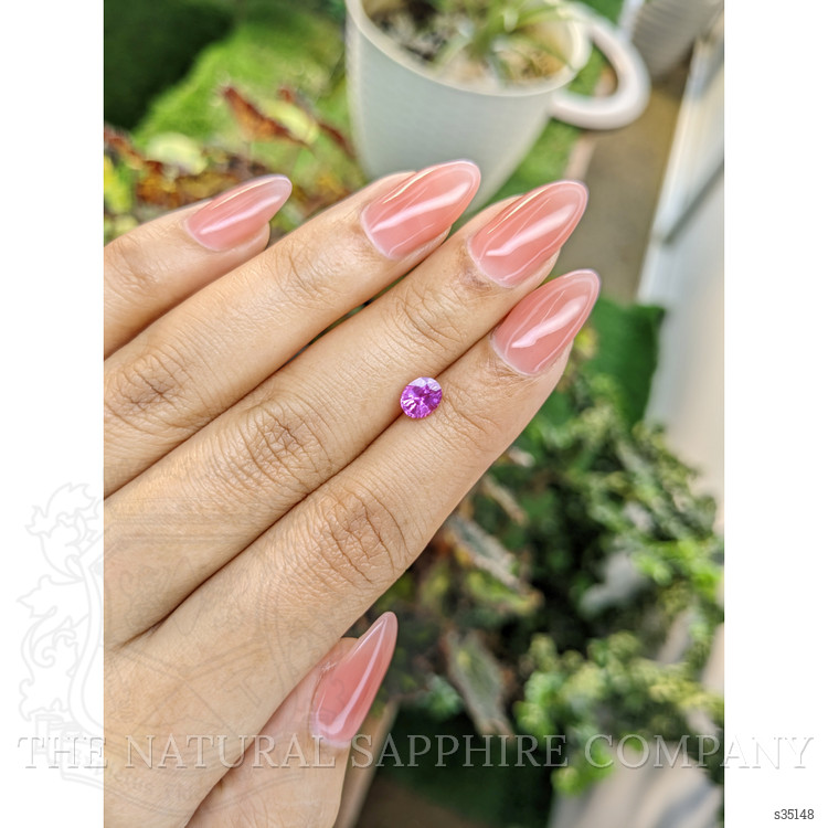 0.85 Ct. Pinkish Purple Sapphire from Ceylon (Sri Lanka)