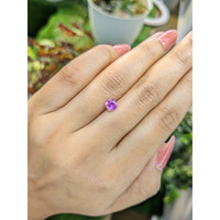 0.81 Ct. Pinkish Purple Sapphire from Ceylon (Sri Lanka) Life Style