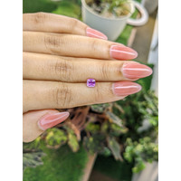 0.81 Ct. Pinkish Purple Sapphire from Ceylon (Sri Lanka) Life Style