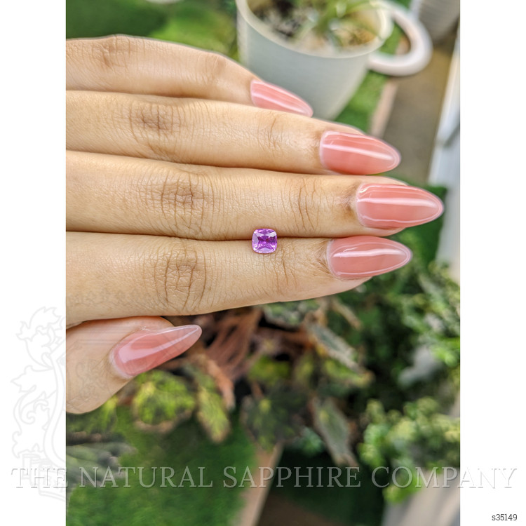 0.81 Ct. Pinkish Purple Sapphire from Ceylon (Sri Lanka)