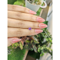 0.94 Ct. Pinkish Purple Sapphire from Ceylon (Sri Lanka) Life Style