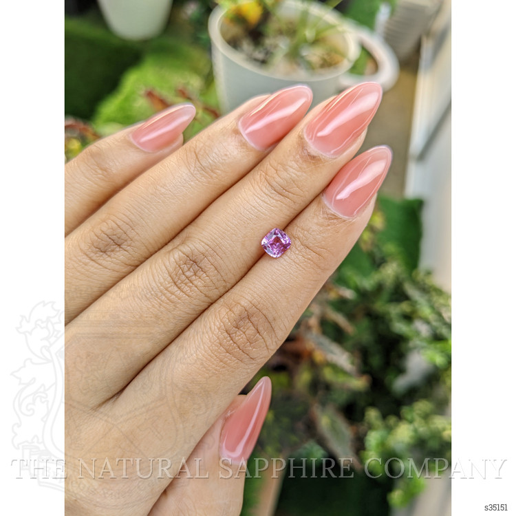 0.84 Ct. Purplish Pink Sapphire from Ceylon (Sri Lanka)