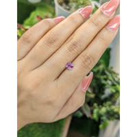 0.84 Ct. Purplish Pink Sapphire from Ceylon (Sri Lanka) Life Style