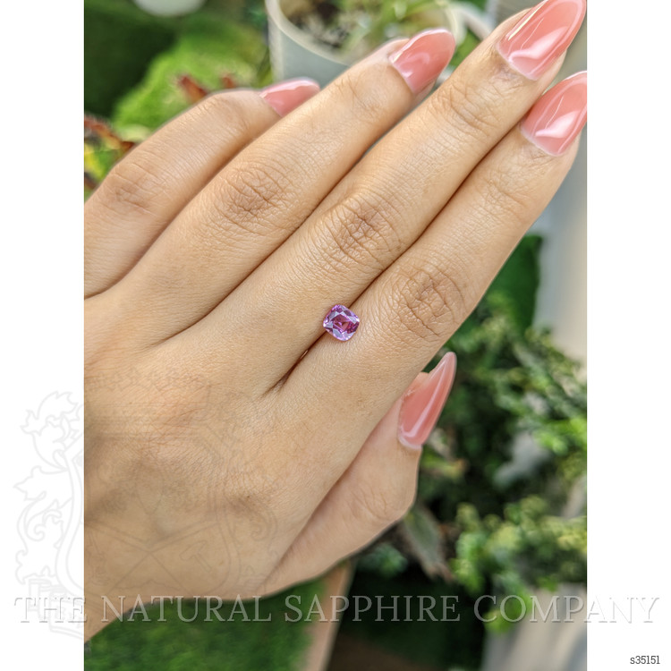 0.84 Ct. Purplish Pink Sapphire from Ceylon (Sri Lanka)