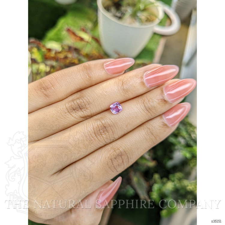 0.84 Ct. Purplish Pink Sapphire from Ceylon (Sri Lanka)