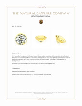 1.40 Ct. Yellow Sapphire from Madagascar Appraisal