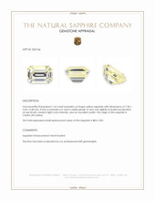 1.63 Ct. Yellow Sapphire from Ceylon (Sri Lanka) Appraisal