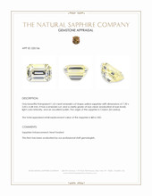 1.63 Ct. Yellow Sapphire from Ceylon (Sri Lanka) Appraisal