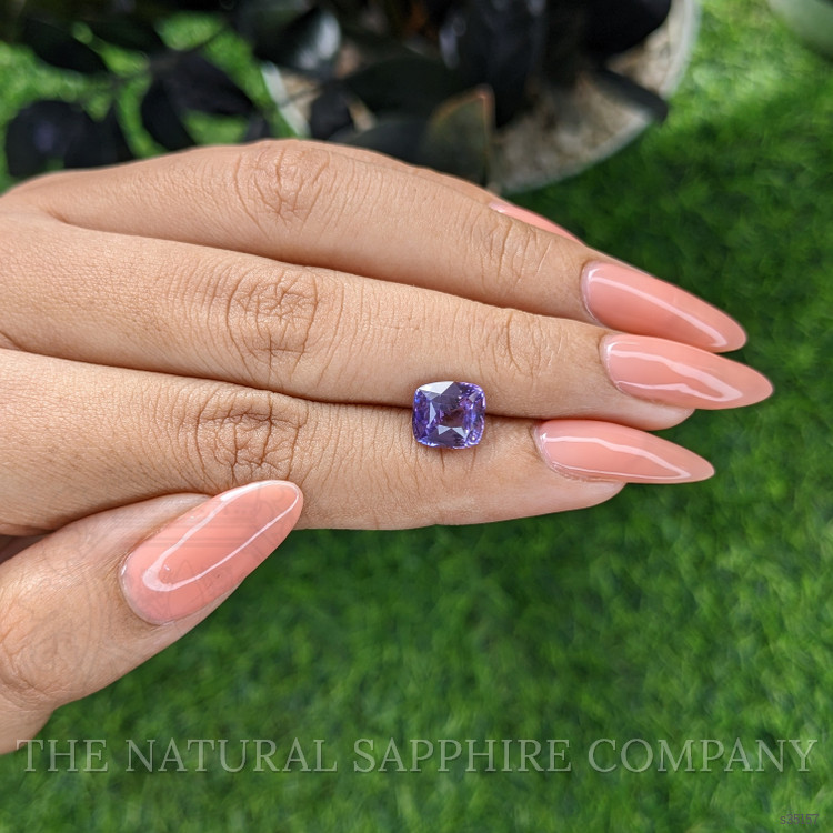 2.99 Ct. Bluish Purple Sapphire from Ceylon (Sri Lanka)