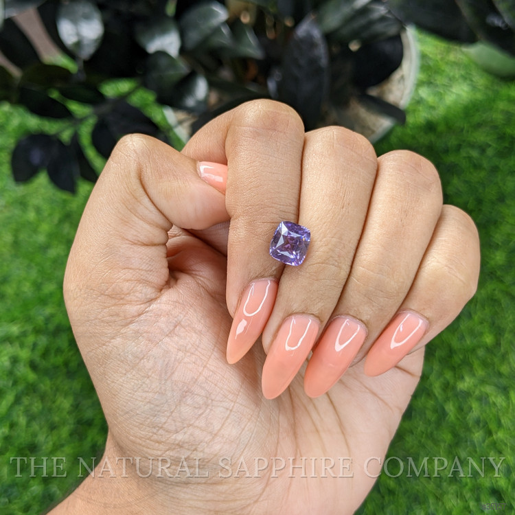2.99 Ct. Bluish Purple Sapphire from Ceylon (Sri Lanka)