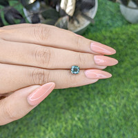 1.50 Ct. Bluish Green Sapphire from Madagascar Life Style